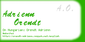 adrienn orendt business card